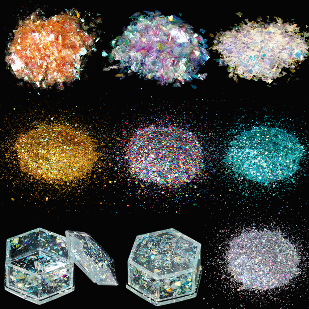 Embellishment Crafts - 10g Irregular Shiny AB Mirror Aurora