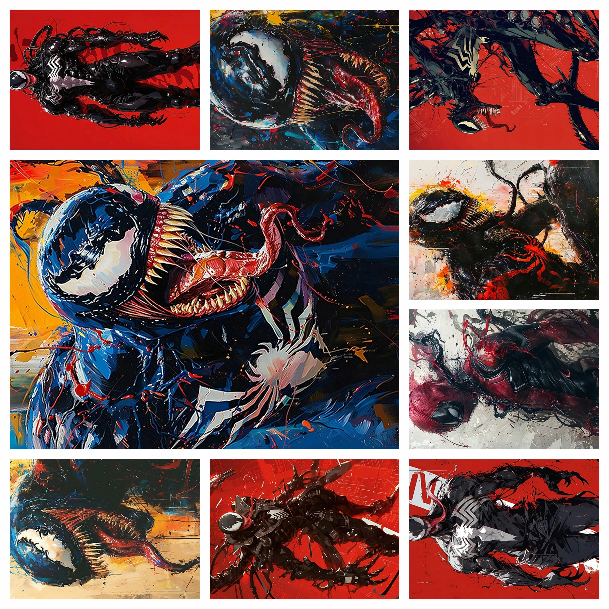 Anime Marvel venom spider-man  - Embroidery Embellishments reseña y precio