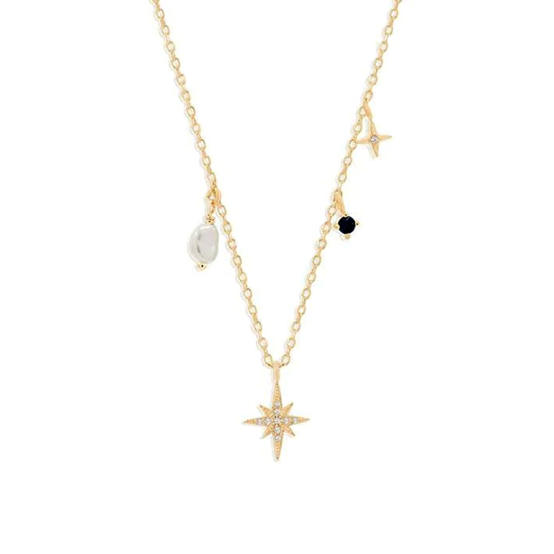 ROXI Elegant Temperament Star  - Pearl Trim Chain reseña y precio