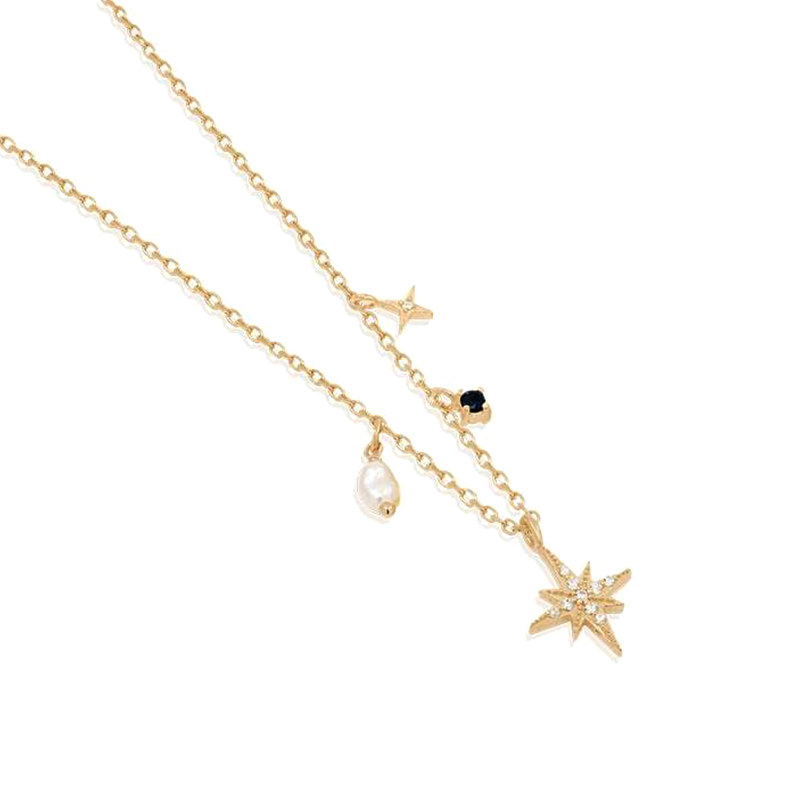 ROXI Elegant Temperament Star  - Pearl Trim Chain reseña y precio