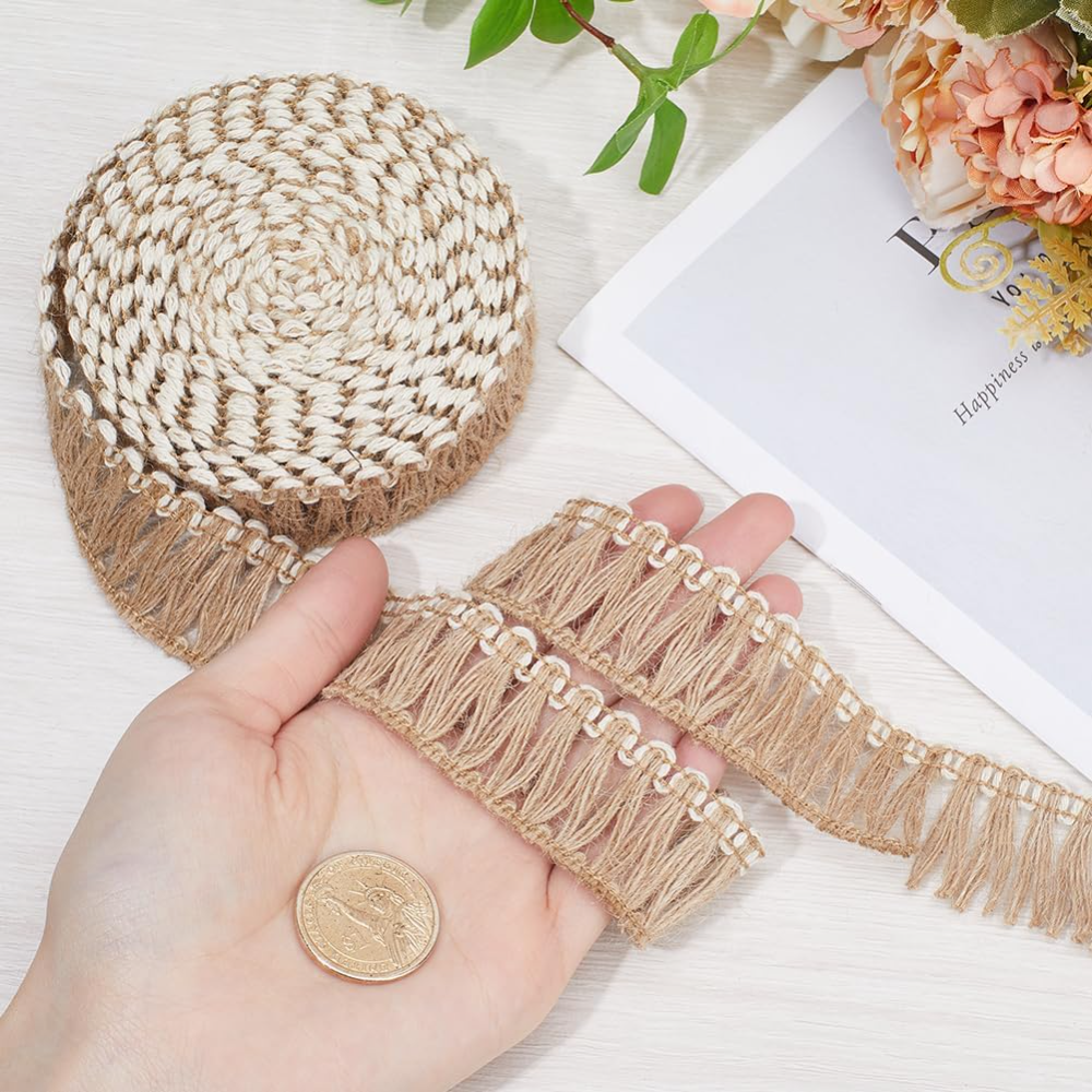 5 Meters Burlap Fringe Tassel  - Tassel Fringe Trim reseña y precio