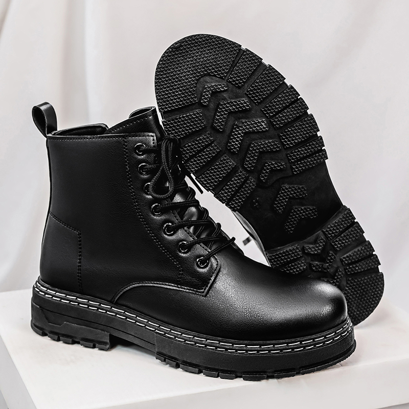 Men's 4-Season Black Patent Le - Guipure Lace Panel reseña y precio