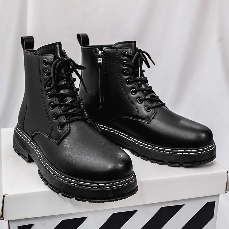 Men's 4-Season Black Patent Le - Guipure Lace Panel reseña y precio