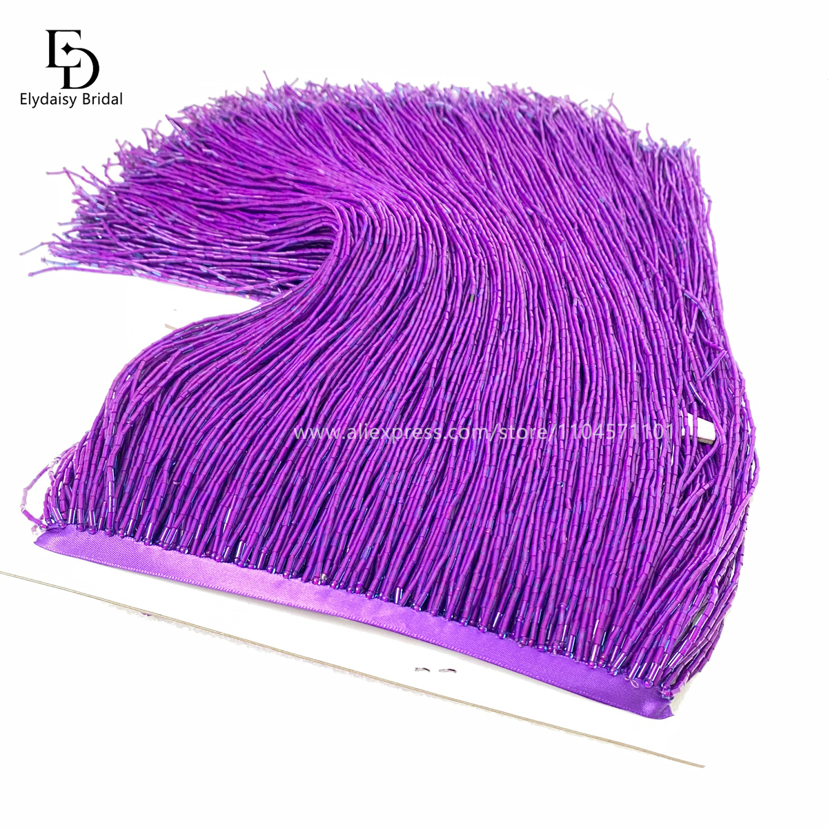 30CM Long Purple Green Black B - Fringe Ribbon Sewing reseña y precio