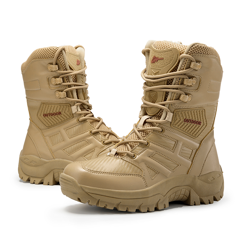 actical Military Boots Large S - Guipure Lace Panel reseña y precio