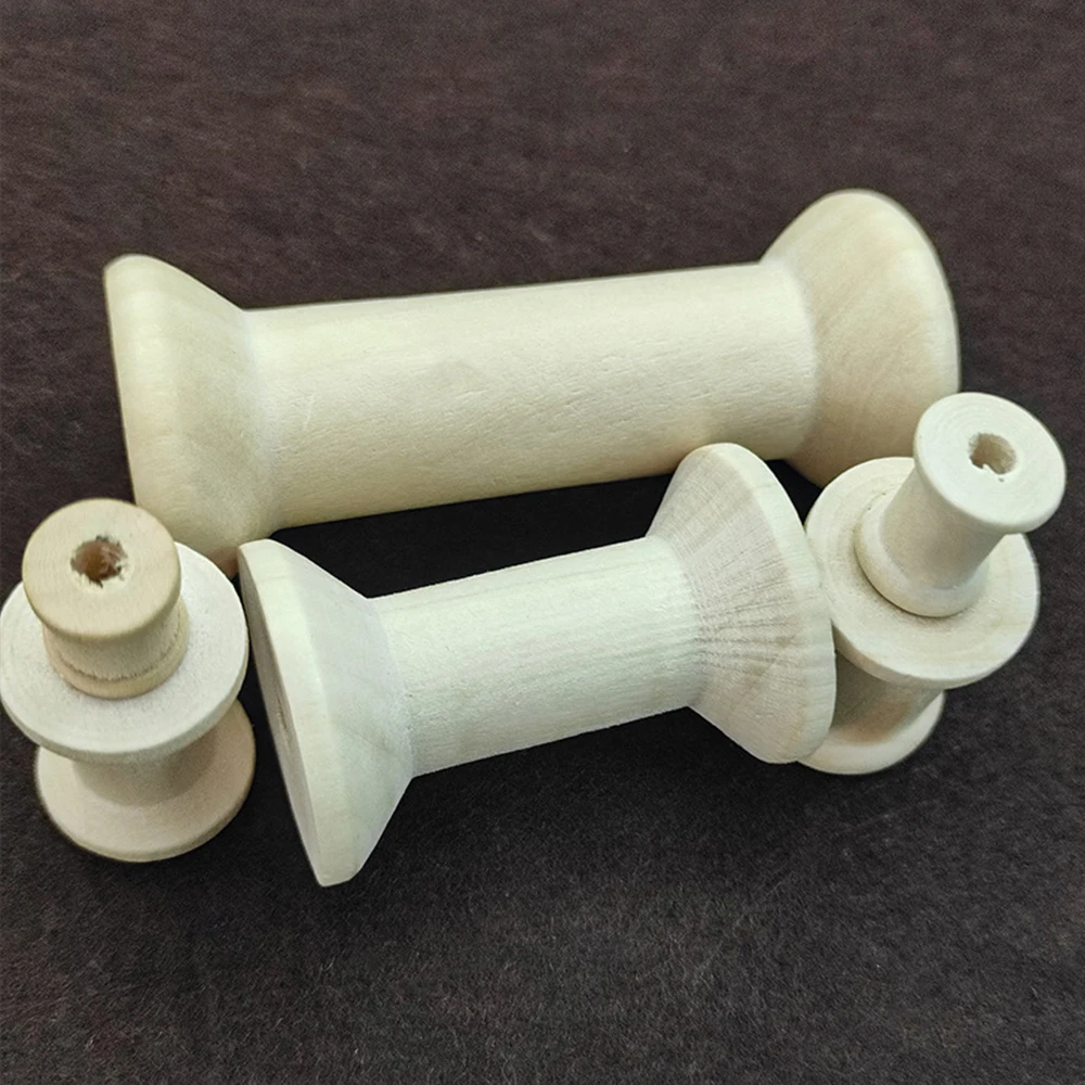 10/5Pcs Mini Wooden Bobbins Em - Organza Ribbon Spool reseña y precio