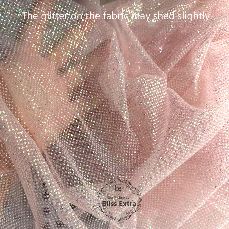 Shimmering Glitter Tulle Fabri - Sequin Fabric Panel reseña y precio