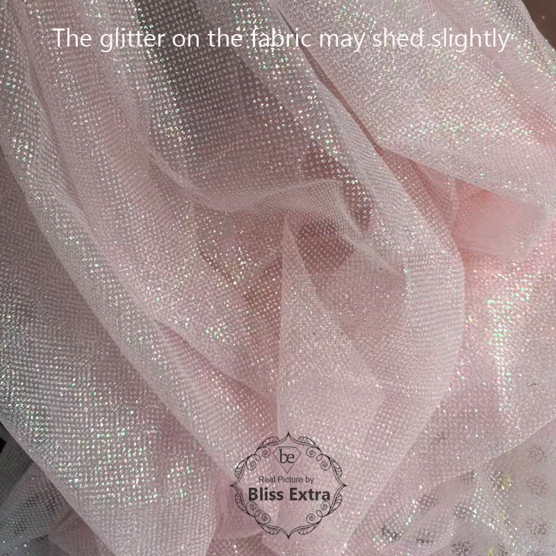 Shimmering Glitter Tulle Fabri - Sequin Fabric Panel reseña y precio