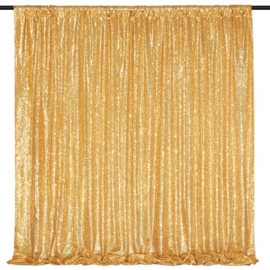 Stage backdrop curtain for wed - Sequin Fabric Panel reseña y precio