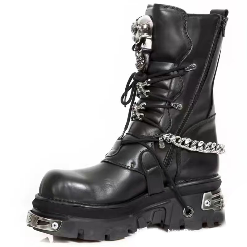 Fashion Men's Genuine Leather  - Guipure Lace Panel reseña y precio