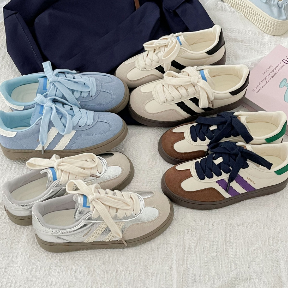 Vintage-style sneakers for wom - Guipure Lace Panel reseña y precio