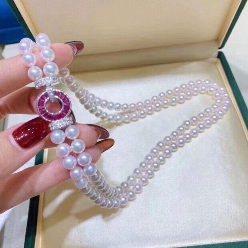 20-Inch Double Chain AAAA 7-8m - Pearl Trim Chain reseña y precio