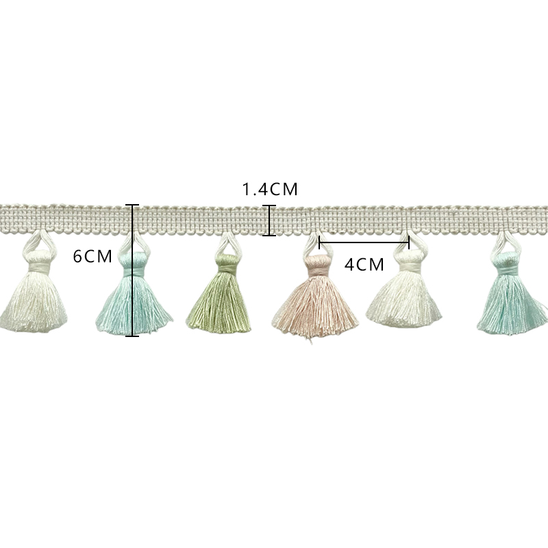 Embroidery Jacquard Ribbon Lac - Fringe Ribbon Sewing reseña y precio