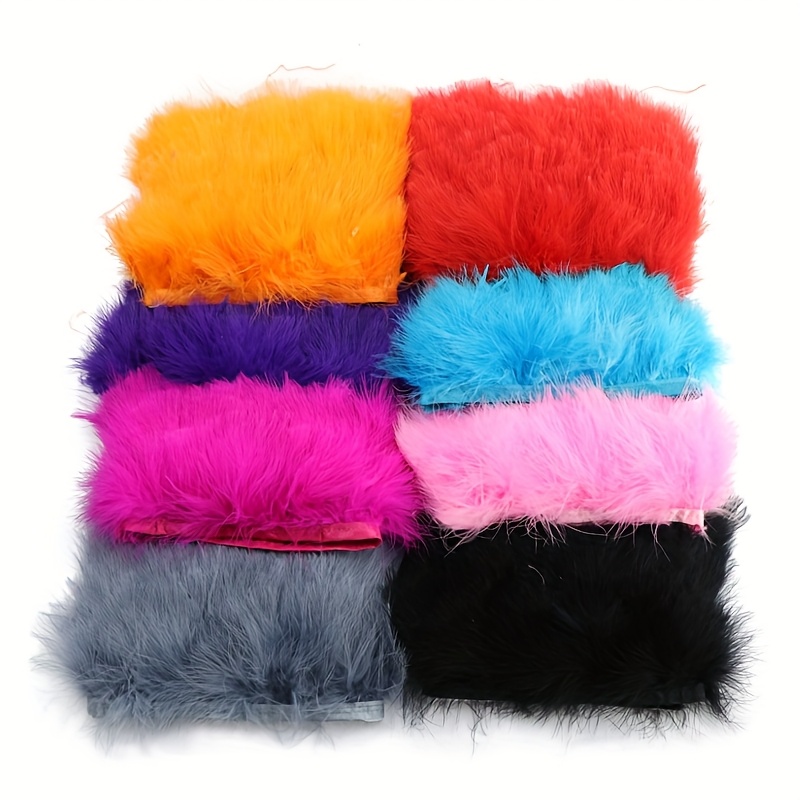Fluffy Turkey Feathers Trim Fr - Fringe Ribbon Sewing reseña y precio