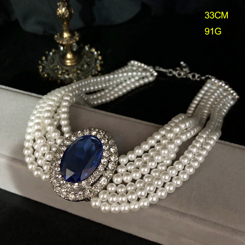 2026 French Retro Rhinestone I - Pearl Trim Chain reseña y precio