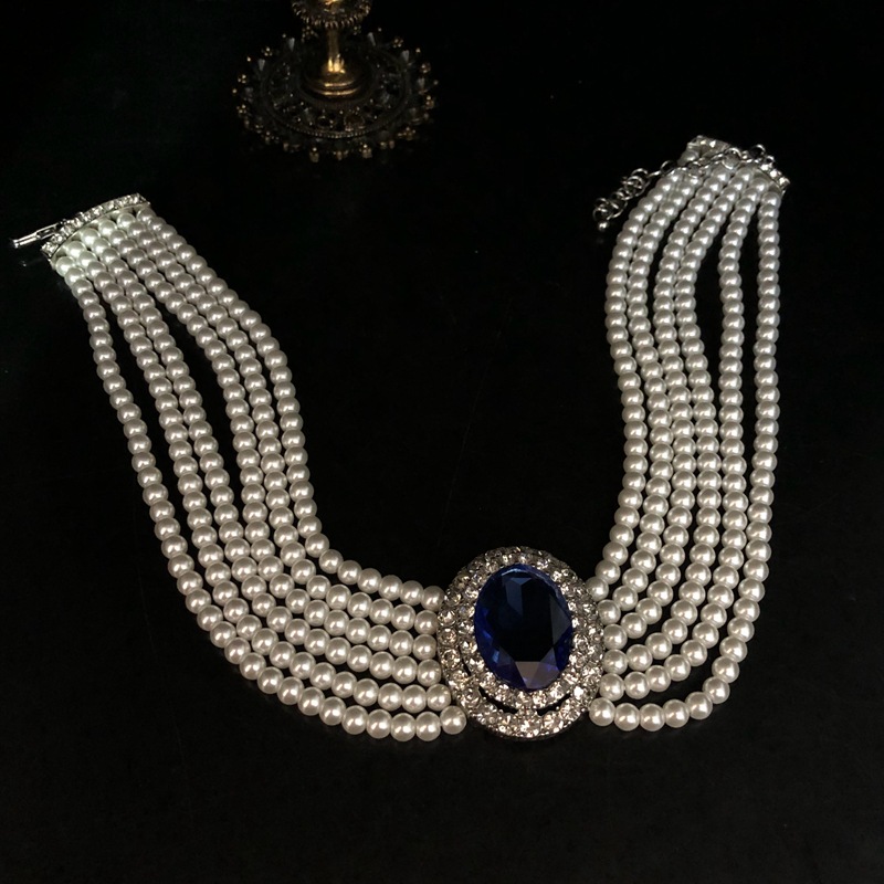 2026 French Retro Rhinestone I - Pearl Trim Chain reseña y precio