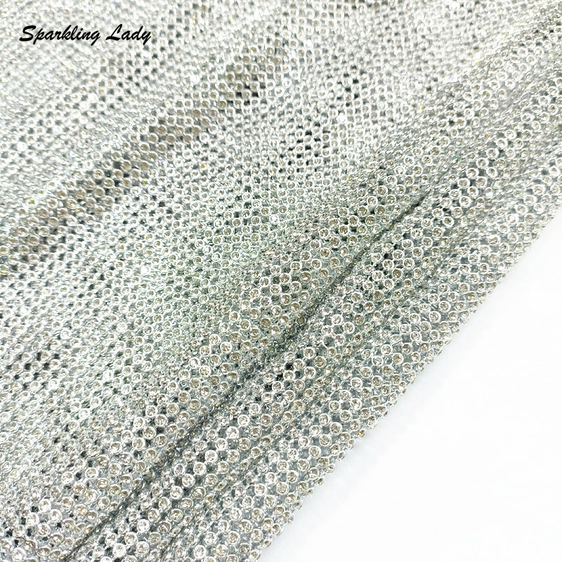 3MM Fashion Metal Rhinestone F - Crystal Mesh Fabric reseña y precio
