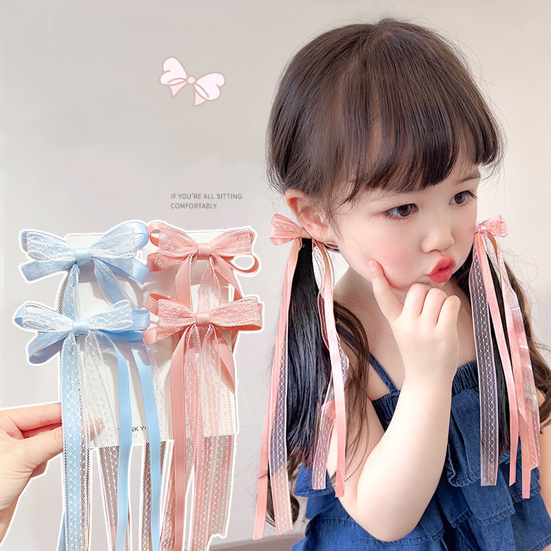 Sweet Children Bowknot Hairpin - Tassel Fringe Trim reseña y precio
