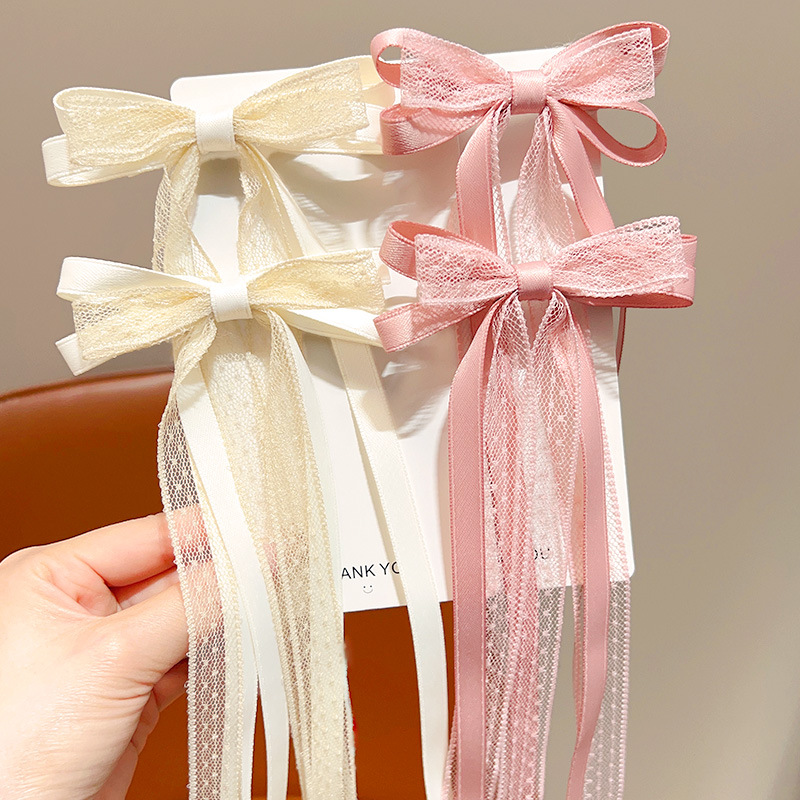 Sweet Children Bowknot Hairpin - Tassel Fringe Trim reseña y precio