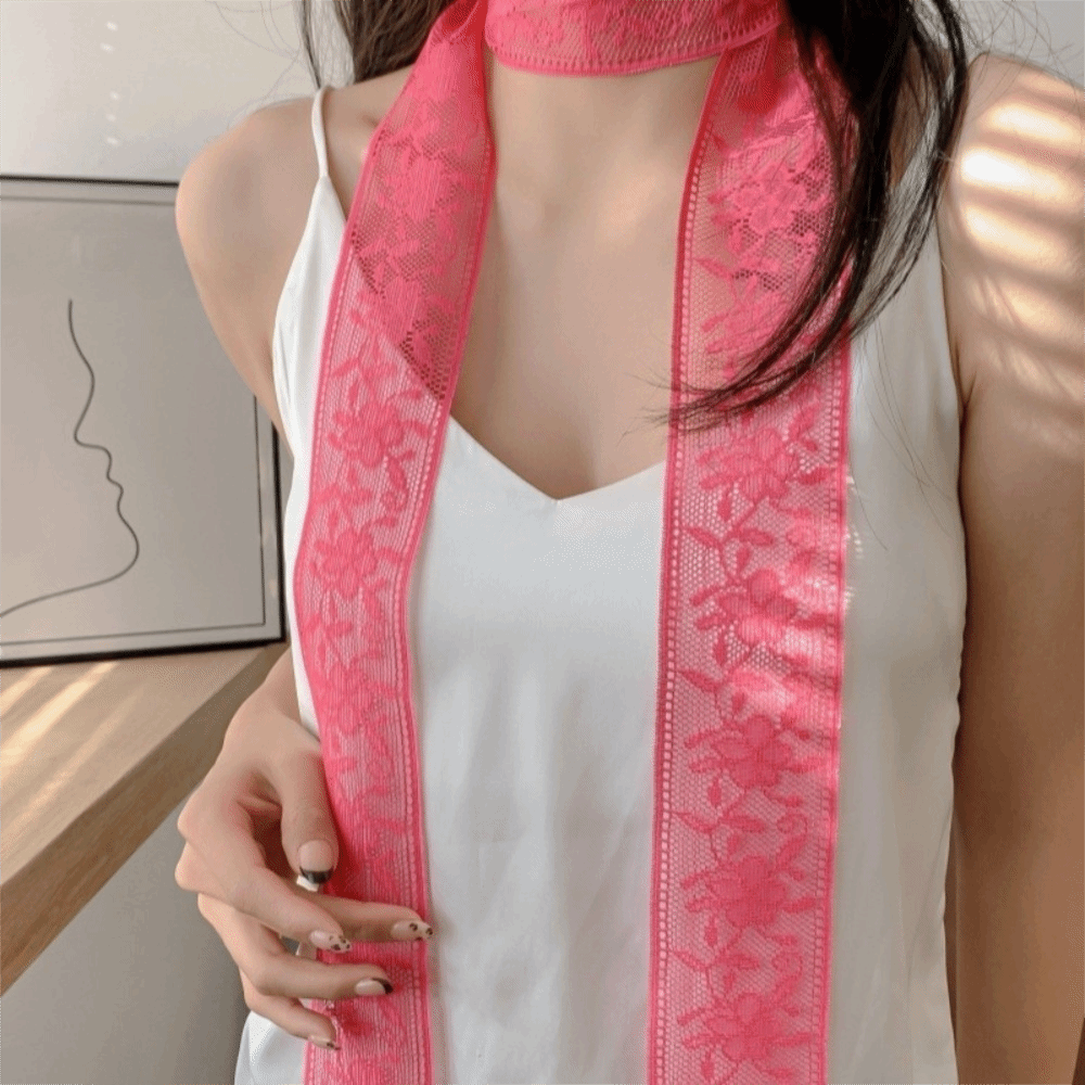 Stylish Floral Lace Printed Sc - Lace Ribbon Trim reseña y precio
