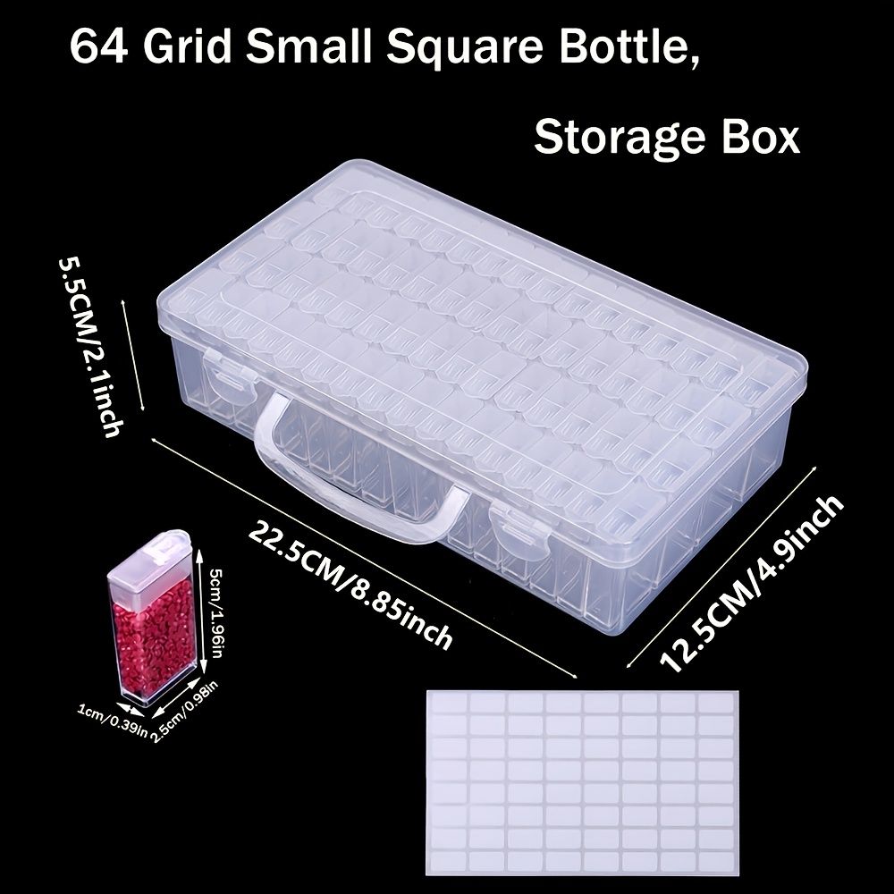 1/2/3/4Pack 64gird Diamond Pai - Craft Embellishment Storage reseña y precio