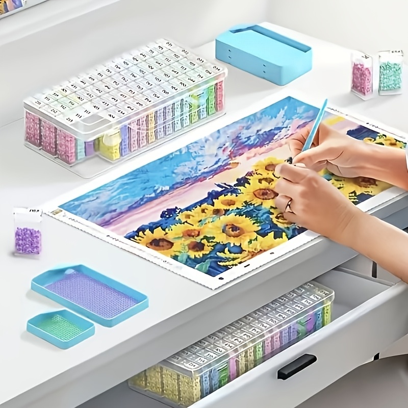1/2/3/4Pack 64gird Diamond Pai - Craft Embellishment Storage reseña y precio