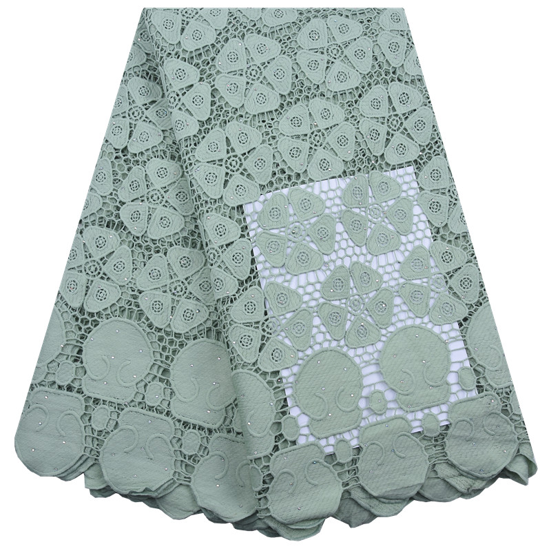 African Guipure Lace Fabric Wi - Crystal Mesh Fabric reseña y precio