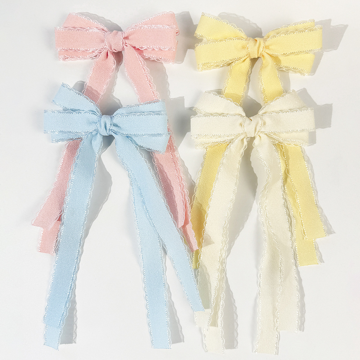 Bulk 20pc Long Tassel Hair Cli - Lace Ribbon Trim reseña y precio