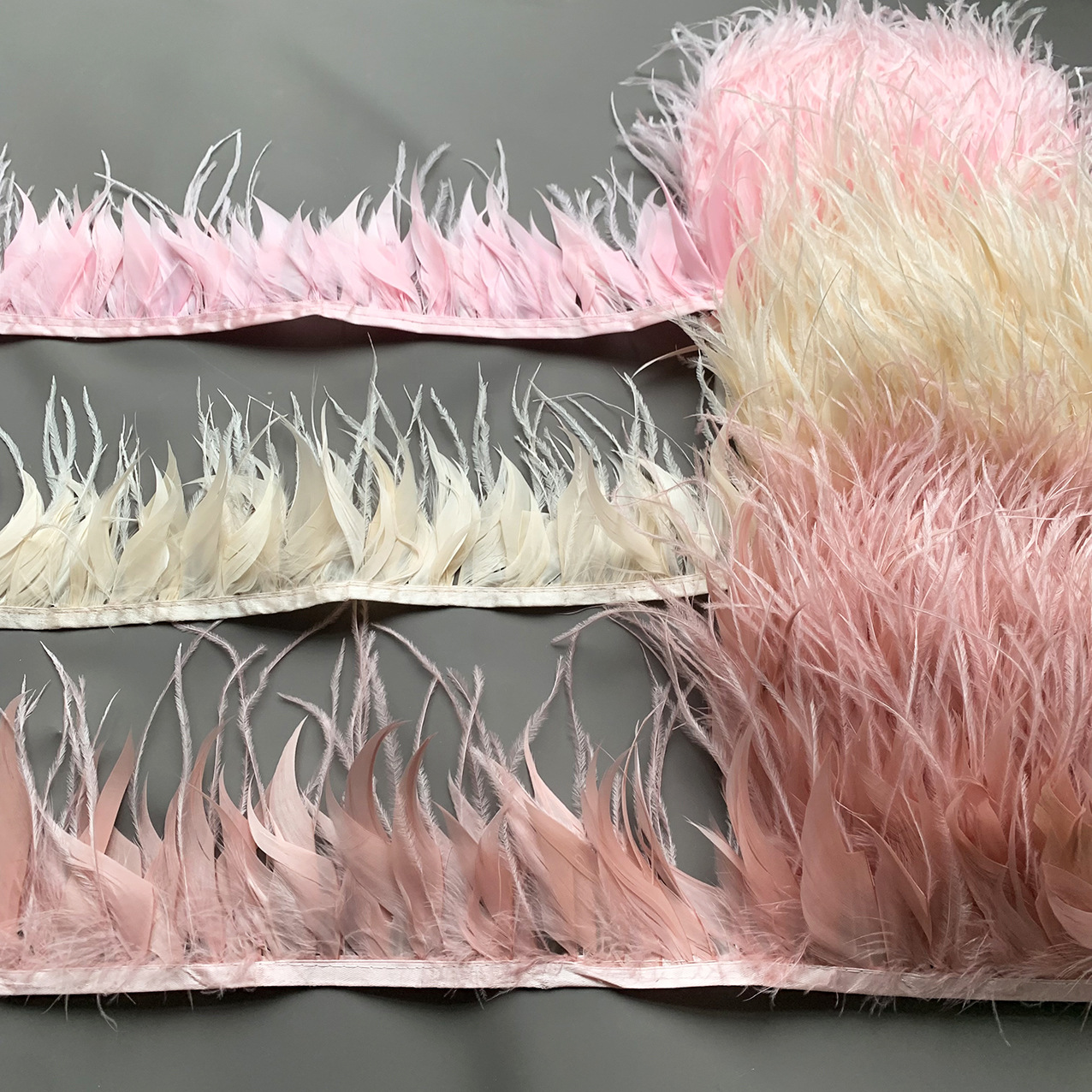 10M Colorful Ostrich Feather T - Fringe Ribbon Sewing reseña y precio