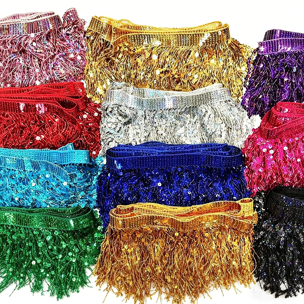 1-5Meters 16cm Sequin Tassel F - Fringe Ribbon Sewing reseña y precio