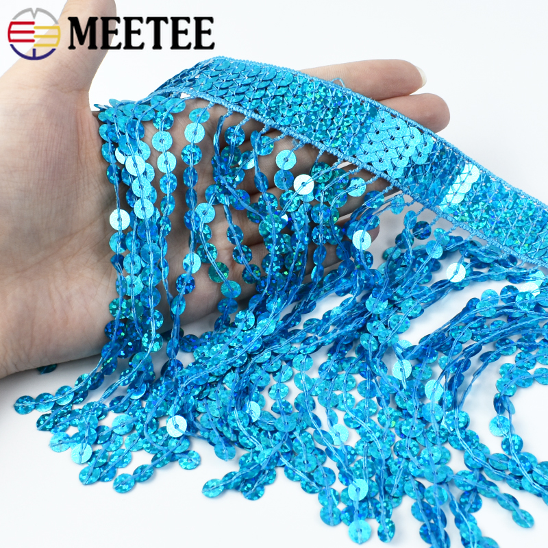 1-5Meters 16cm Sequin Tassel F - Fringe Ribbon Sewing reseña y precio