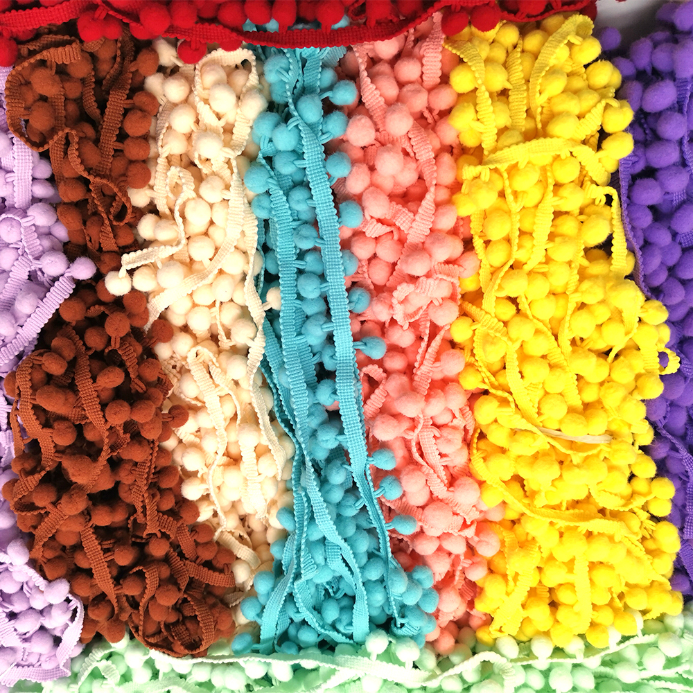 1-5yard Pom pom Fringe Lace Ri - Fringe Ribbon Sewing reseña y precio