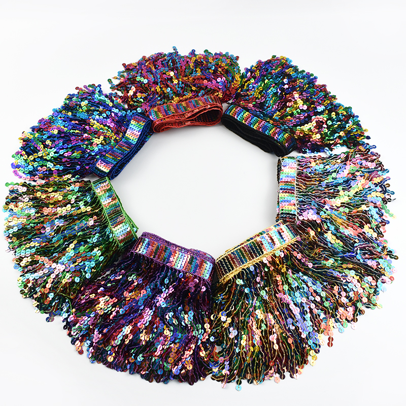 5/10Yards Sequin Fringe Tassel - Fringe Ribbon Sewing reseña y precio