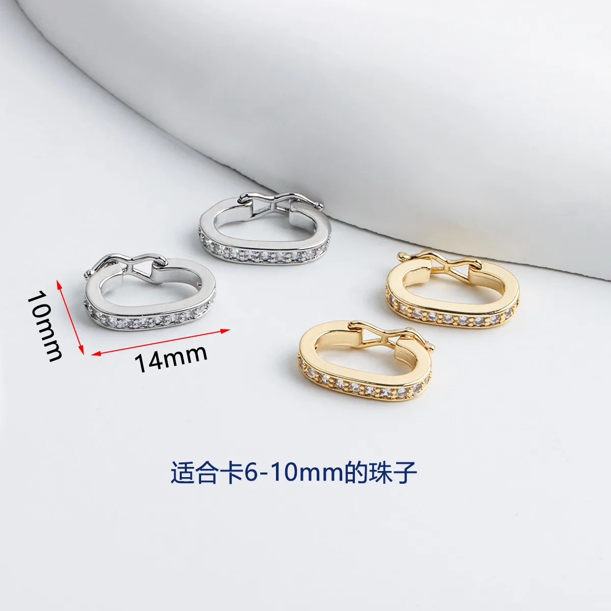 18K Real Gold Plated Micro Zir - Pearl Trim Chain reseña y precio