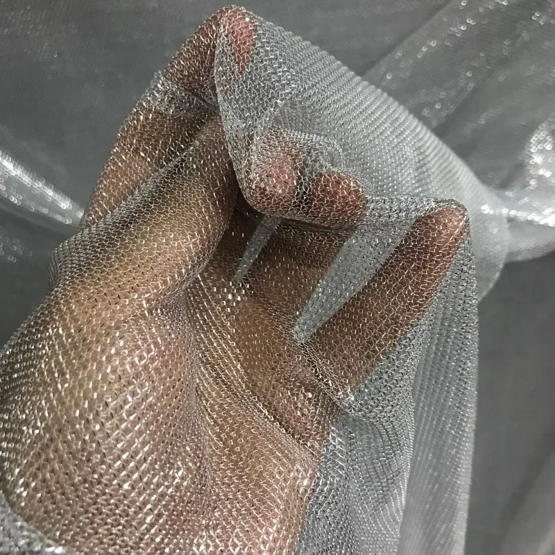 Mesh Elastic Fabric Shiny Ligh - Crystal Mesh Fabric reseña y precio
