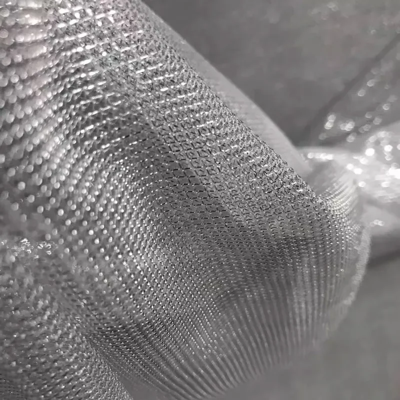 Mesh Elastic Fabric Shiny Ligh - Crystal Mesh Fabric reseña y precio