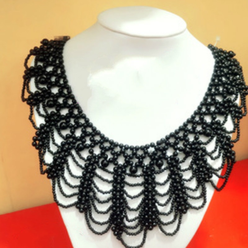 New Pearl Beaded Lace Trim Col - Beaded Trim Fringe reseña y precio
