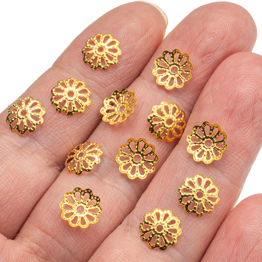 200pcs 7/9mm Filigree Flower H - Embellishment Crafts reseña y precio