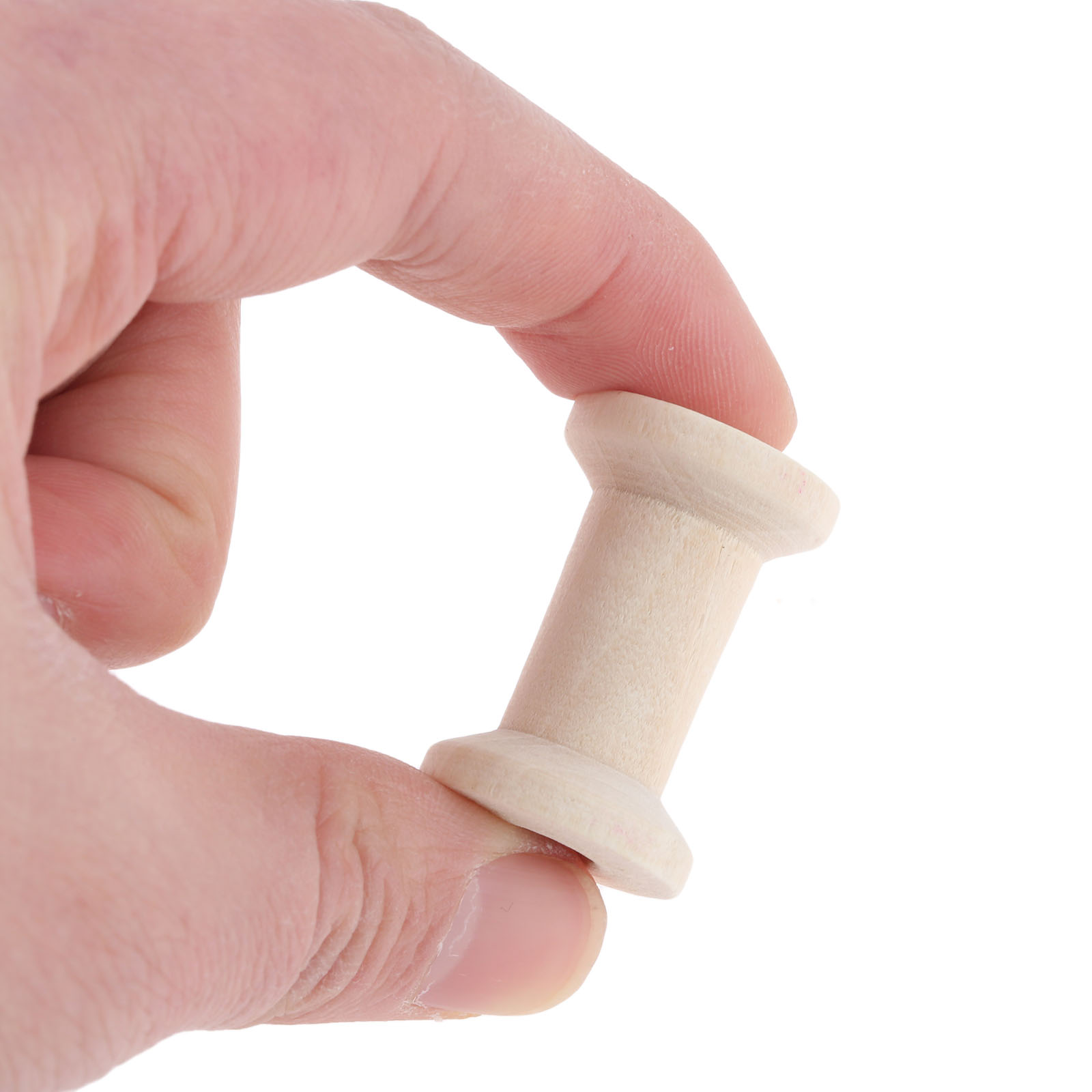 10Pcs Sewing Wooden Bobbins Sp - Organza Ribbon Spool reseña y precio
