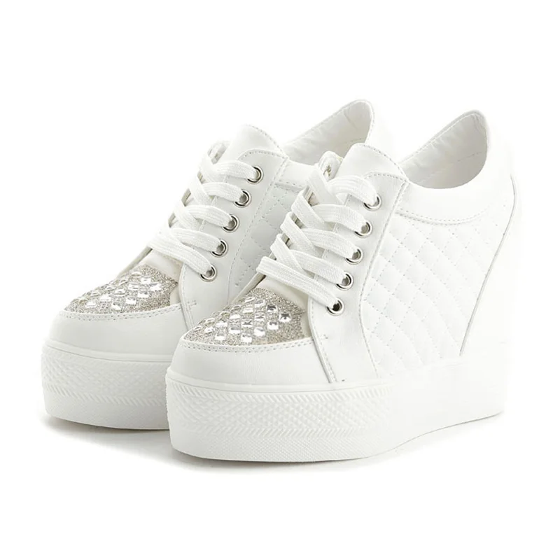 Fashion Sneakers Women Platfor - Crystal Mesh Fabric reseña y precio
