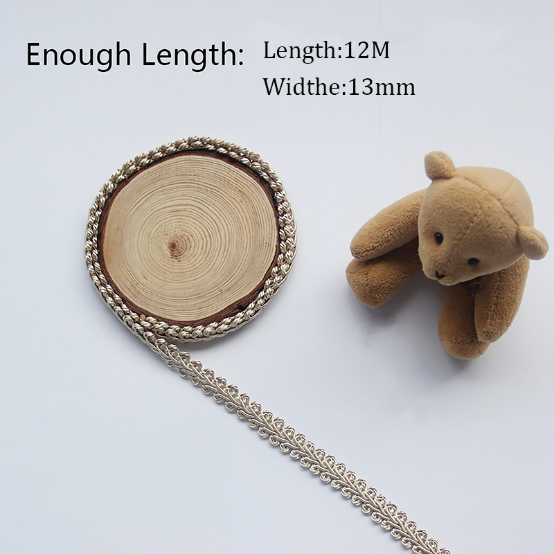12M Braid Trim  French Gimp Ba - Fringe Ribbon Sewing reseña y precio