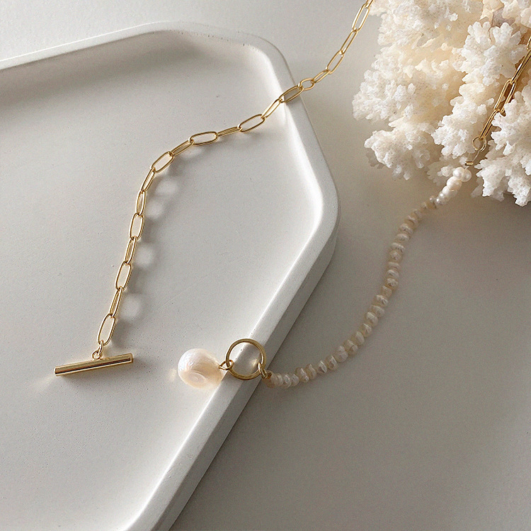 100% Natural Baroque Freshwate - Pearl Trim Chain reseña y precio