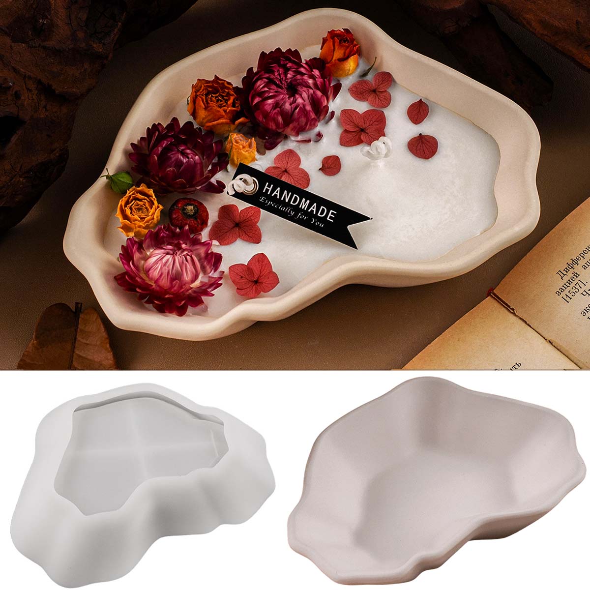 Irregular Candle Bowl Silicone - Craft Embellishment Storage reseña y precio