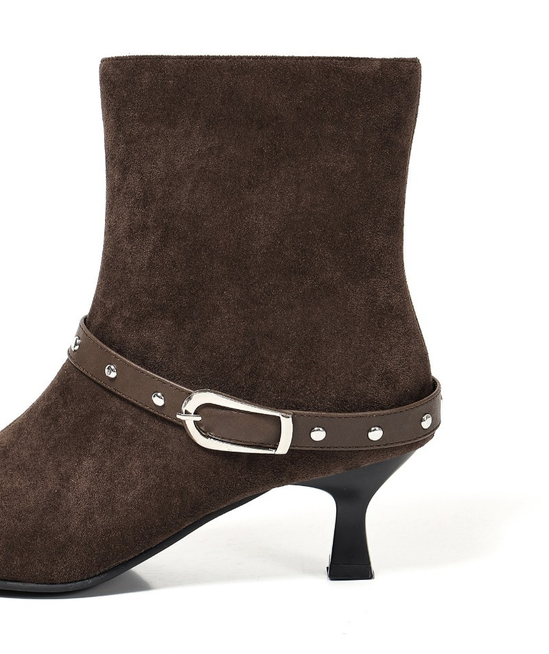 New Winter Suede Women High Bo - Guipure Lace Panel reseña y precio