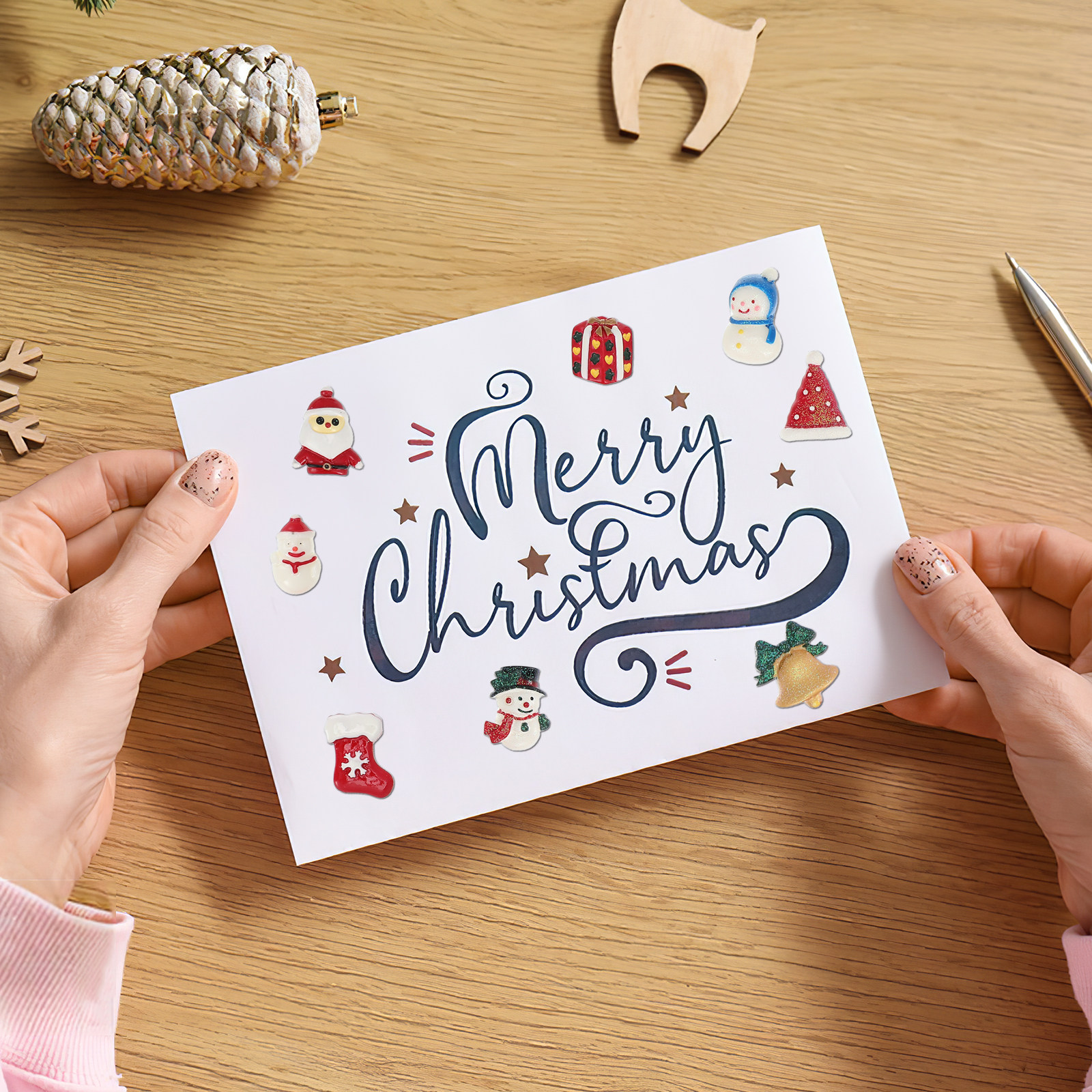 50 PCS Embellishment Christmas - Embellishment Crafts reseña y precio
