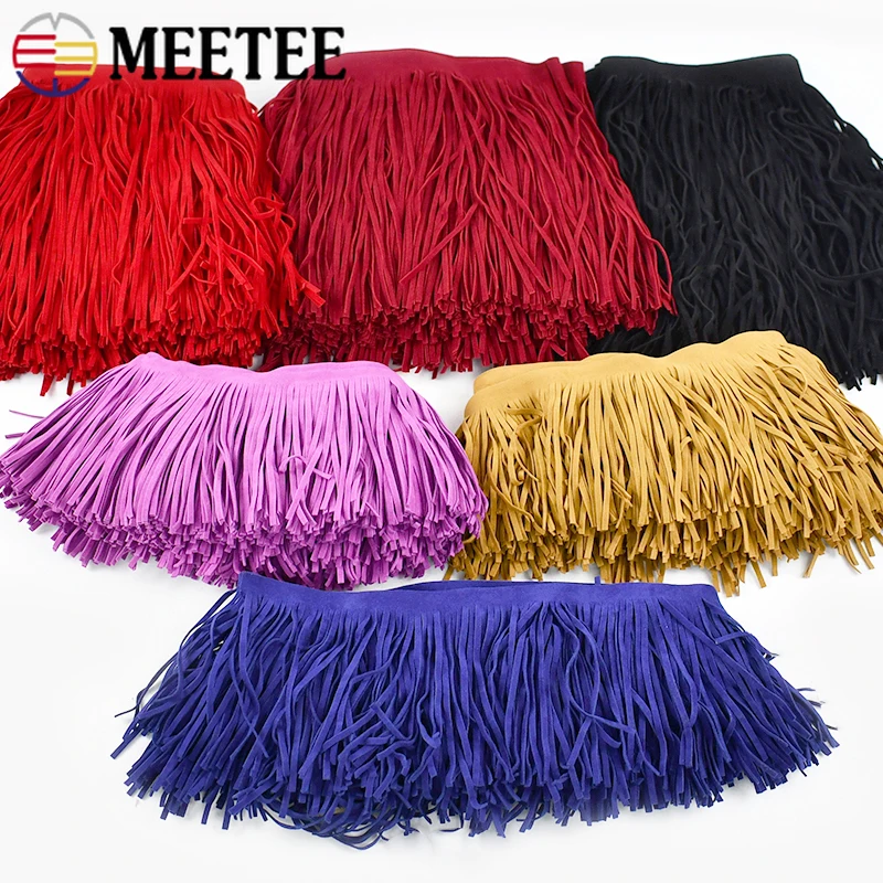 5Meters Meetee 10-30cm Suede T - Fringe Ribbon Sewing reseña y precio