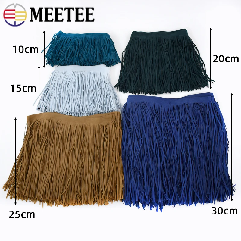 5Meters Meetee 10-30cm Suede T - Fringe Ribbon Sewing reseña y precio