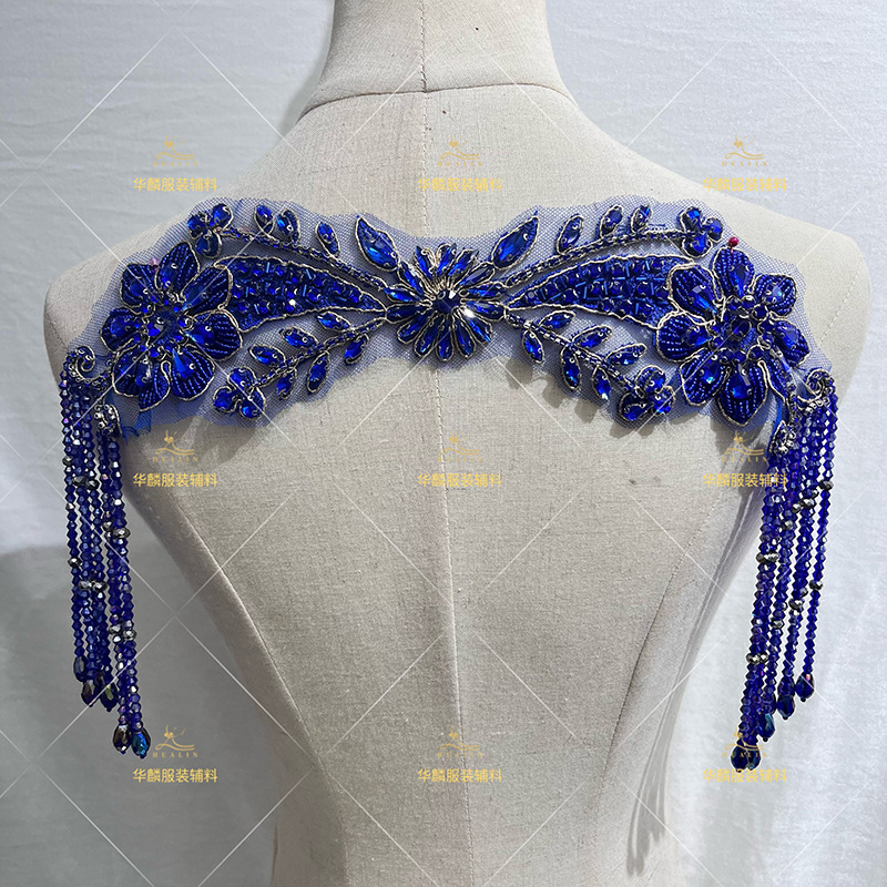 Hand Beaded Fringe Trim with P - Beaded Trim Fringe reseña y precio