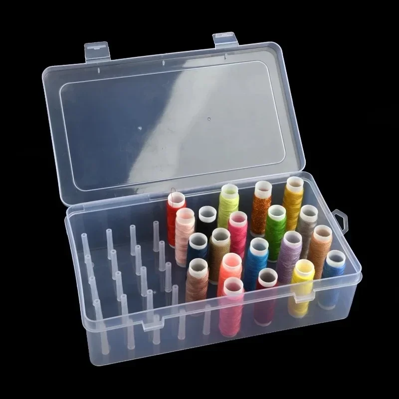 New Sewing Thread  Box 42 Piec - Craft Embellishment Storage reseña y precio