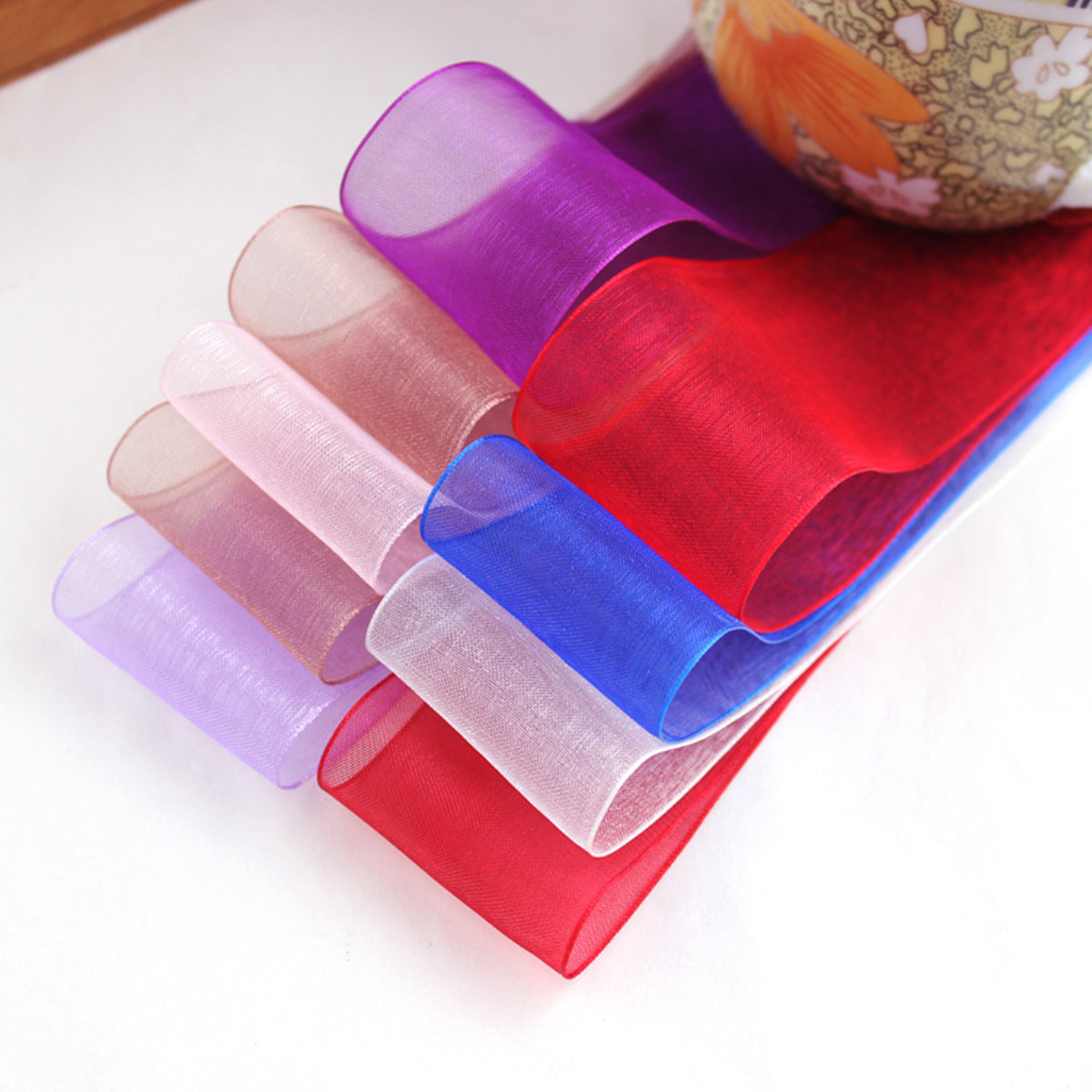 50 Yards 10/20/25mm Width Spoo - Organza Ribbon Spool reseña y precio
